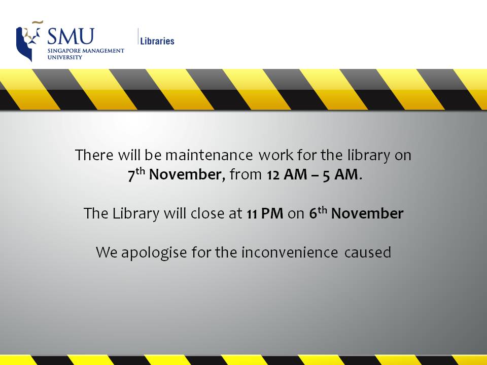 Electrical Maintenance works scheduled for the Library