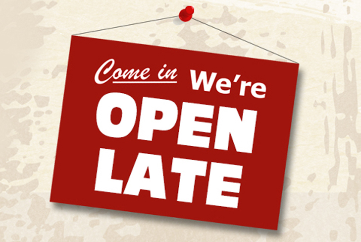 Opening Hours – 4th to 24th April 2015