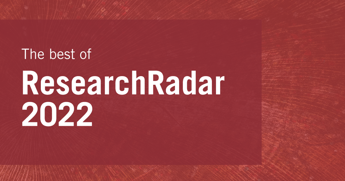 Find out what are the most popular ResearchRadar articles in 2022