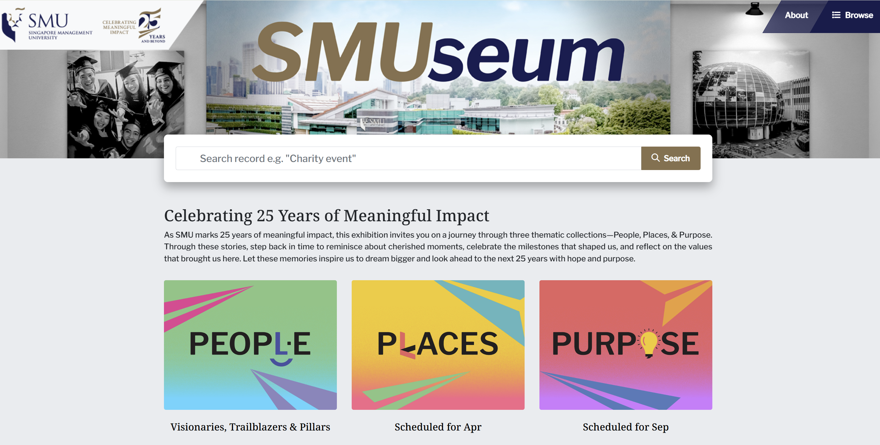 SMUseum showcasing the university’s history and institutional memories