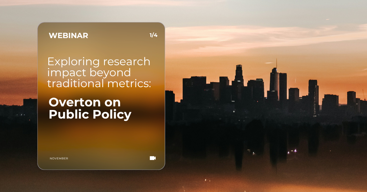 Exploring research impact beyond traditional metrics: Overton on public policy