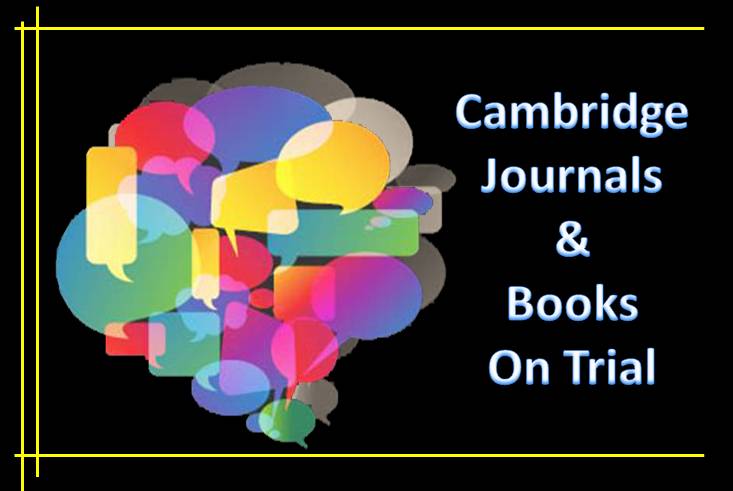 Cambridge Journals & Books Online Trial