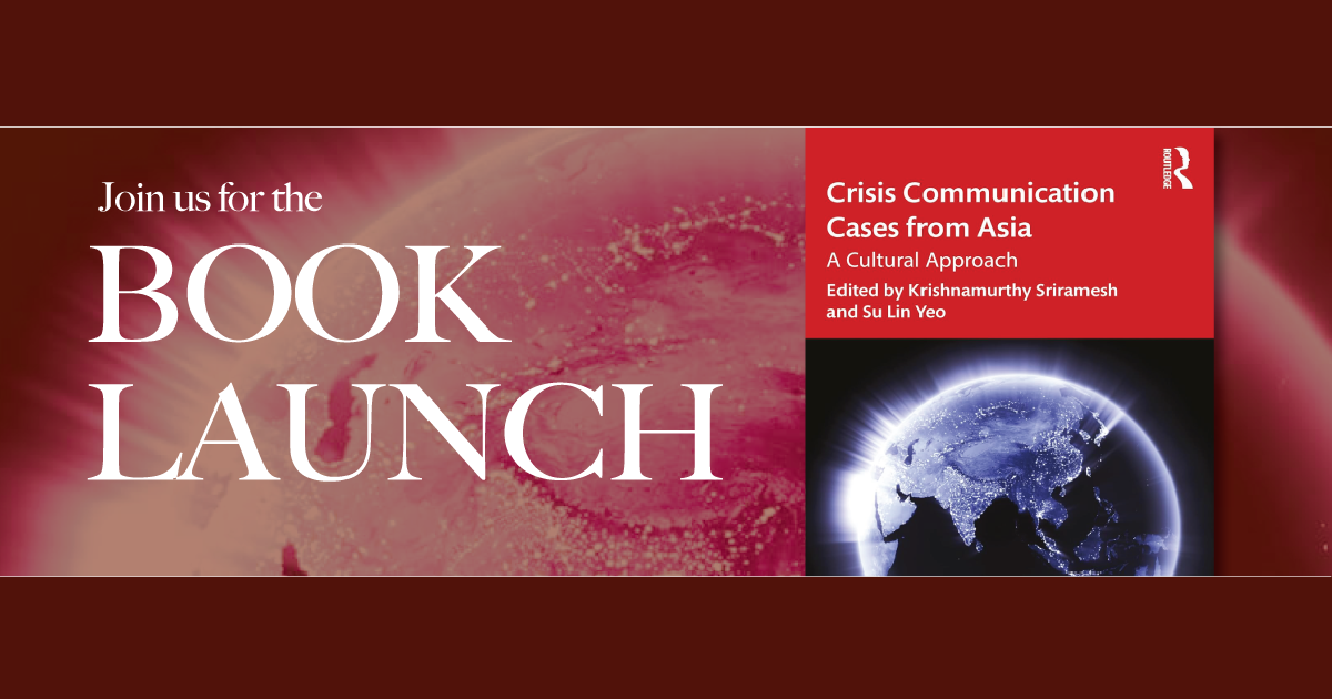 Book Launch: Crisis Communication Cases from Asia with Prof. Yeo Su Lin