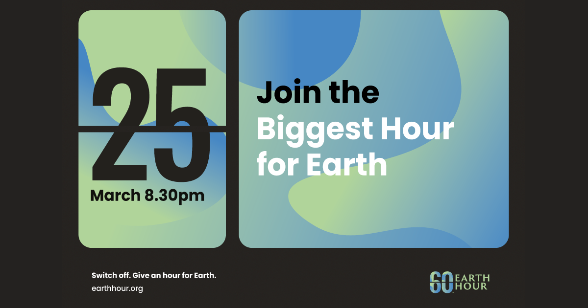 SMU Libraries support Earth Hour 2023