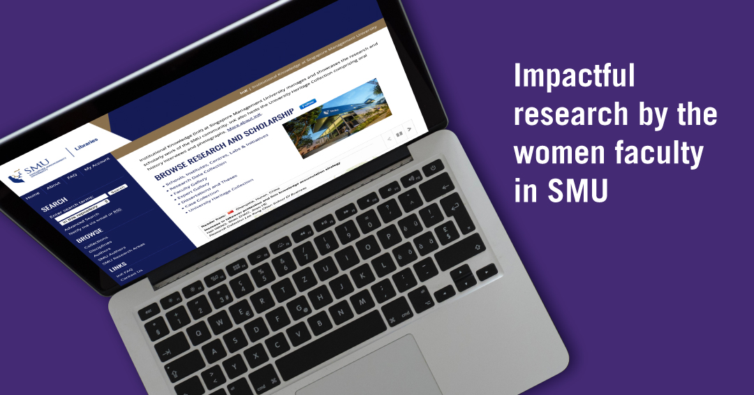 Impactful research by women faculty in SMU