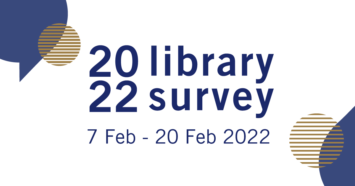 The 2022 library survey is here! Participate and stand to win prizes