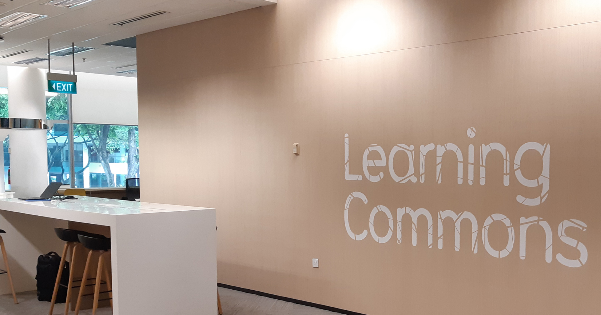 Snapshot of the Learning Commons at Li Ka Shing Library