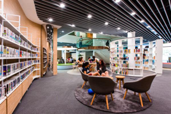 Li Ka Shing Library Level 2 The corner also houses lifestyle books and the DVD collection