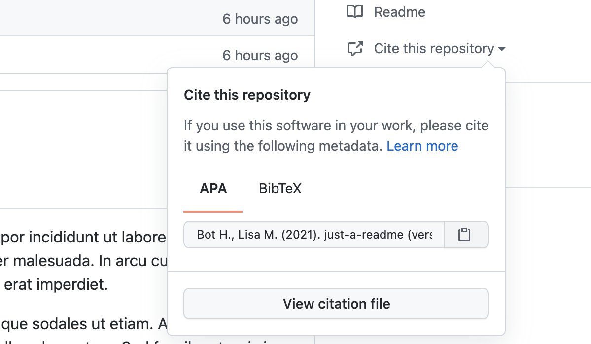 Screenshot of Cite this repository button on GitHub