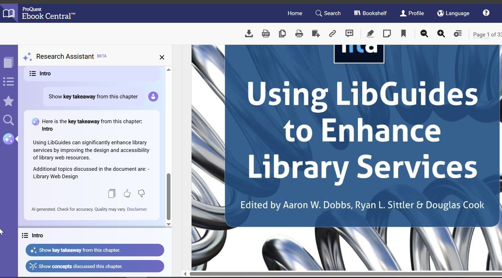 ProQuest Ebook Central Research Assistant