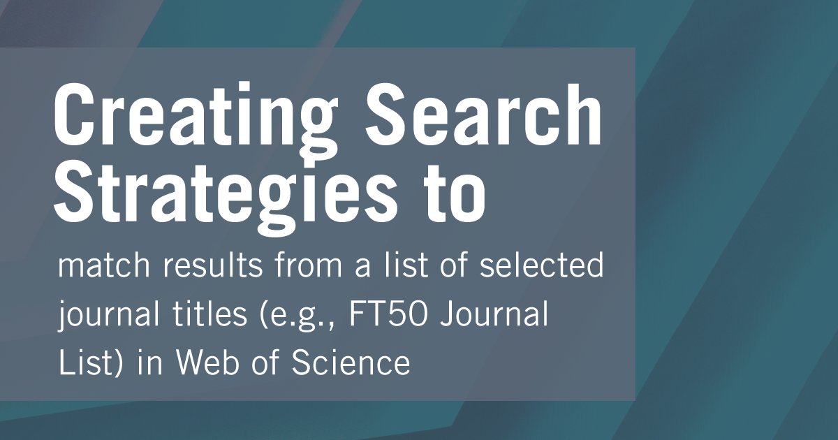 Creating a search in Web of Science and Scopus can be trickier than it seem. Read on for handy tips and tricks.. 