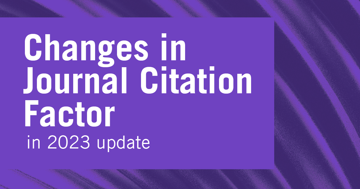 Changes in Journal Impact Factor in 2025 update Singapore Management