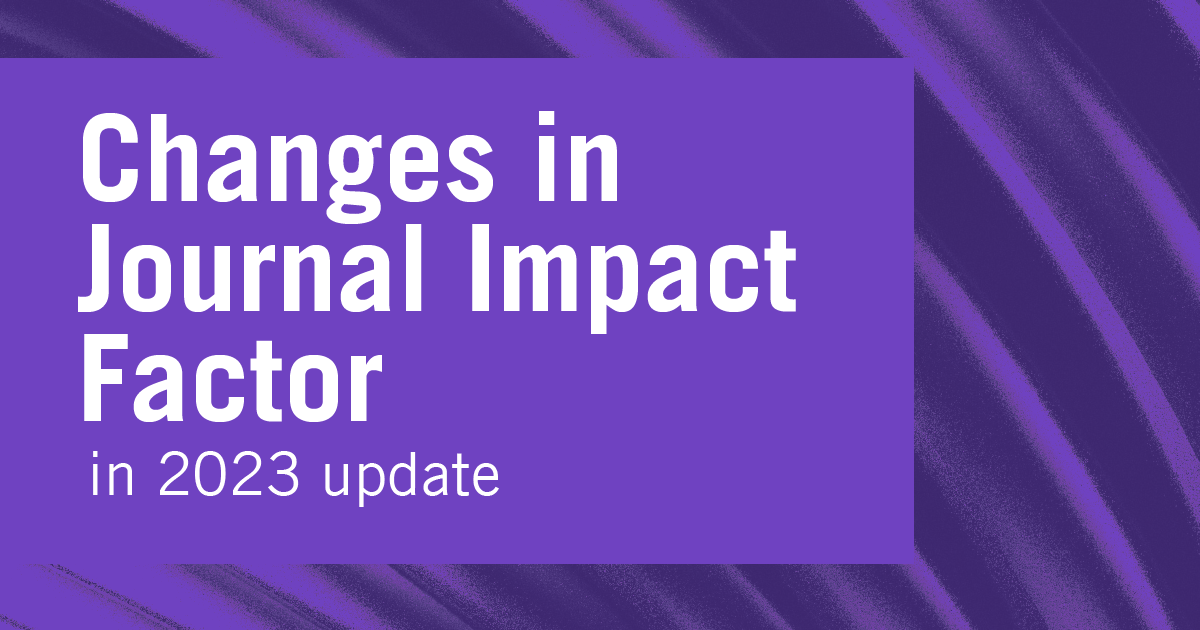 Changes in Journal Impact Factor in 2023 update