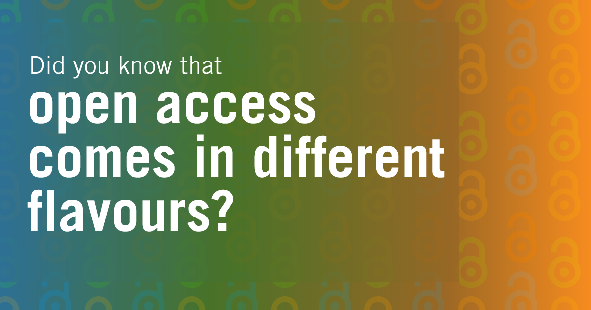 Find out the different colours of Open Access 