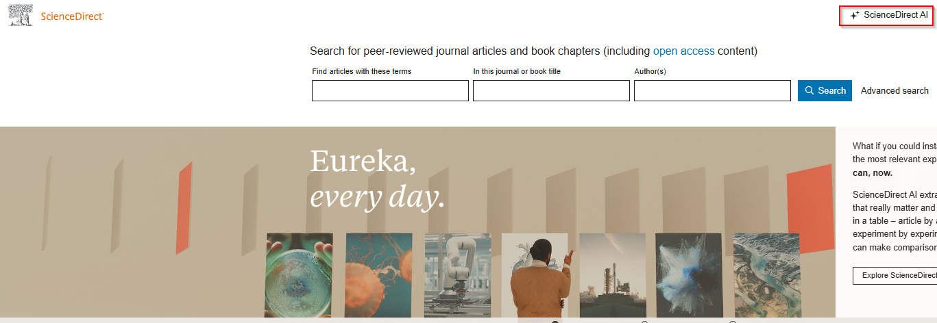 How to access ScienceDirect AI